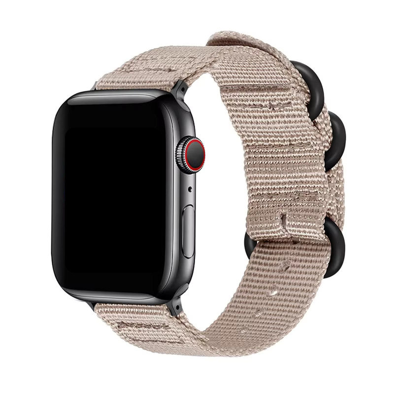 Plátený remienok béžový